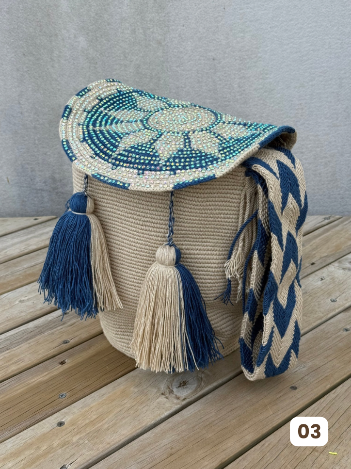 Mochila GRANDE Tapa Perlada🌟(31x28)