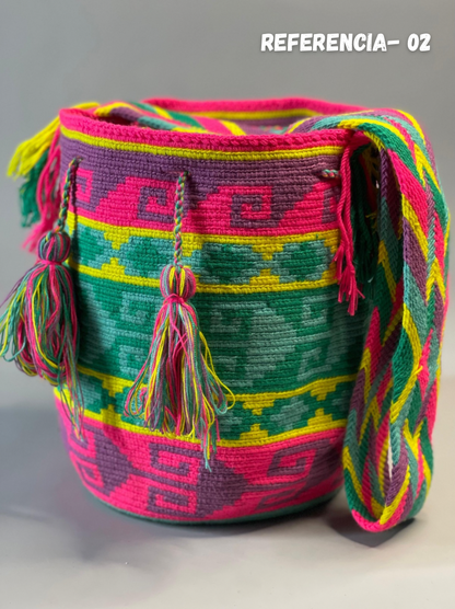 Mochila GRANDE Tonos Rosa🌹💞(31x28)