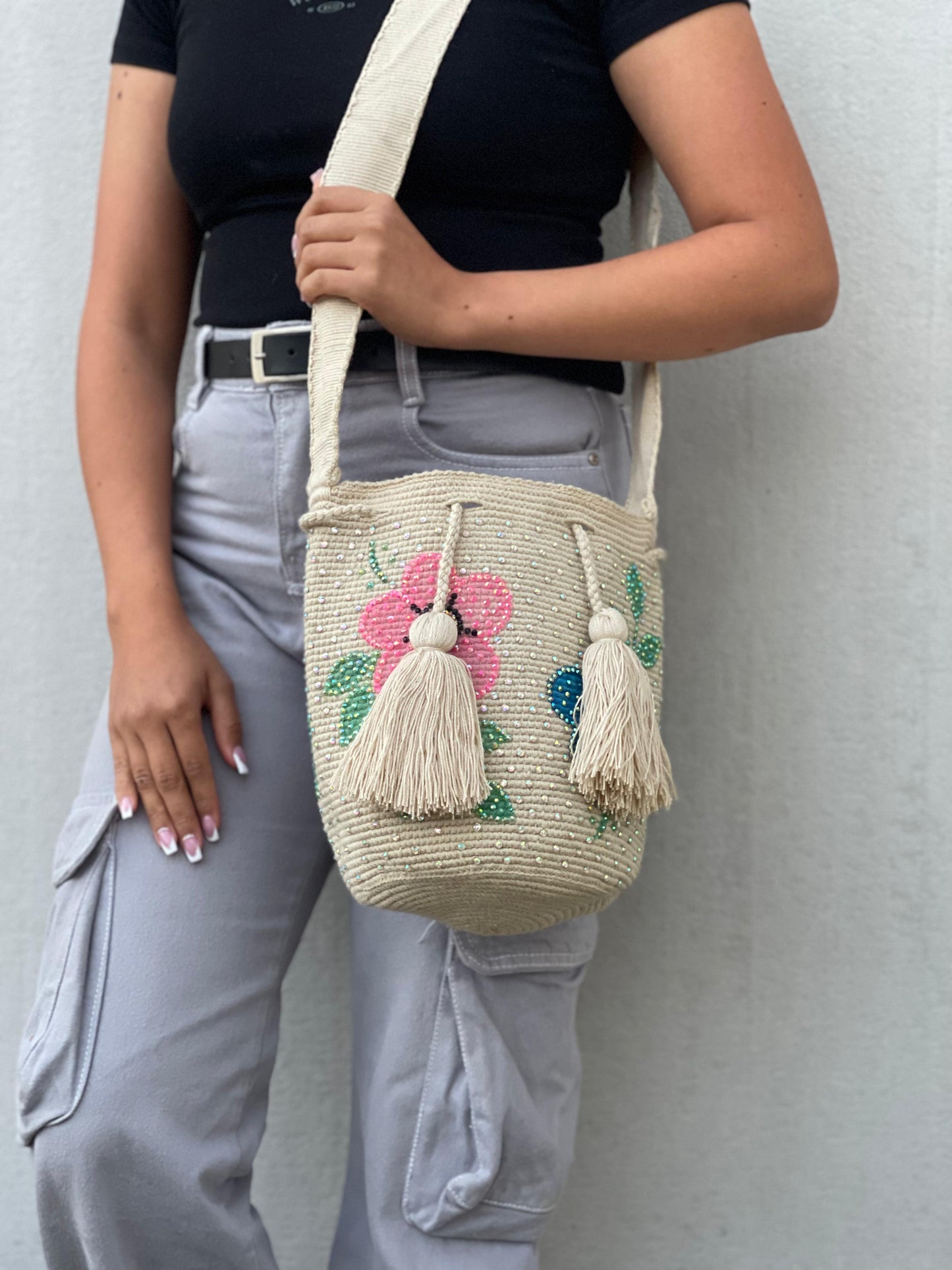 Mochila MEDIANA Perlada💫(22x18)