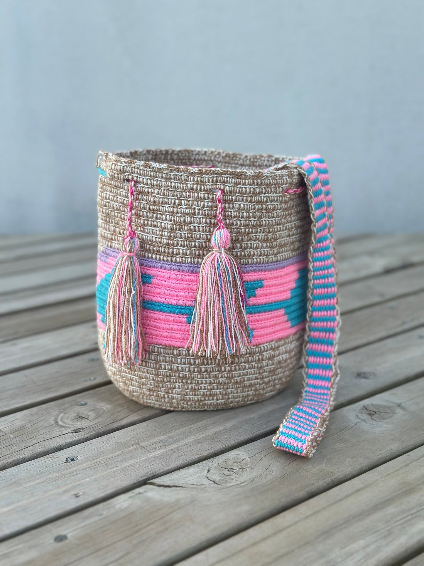 Mochila MEDIANA Tonos Pastel (22x18)⭐️