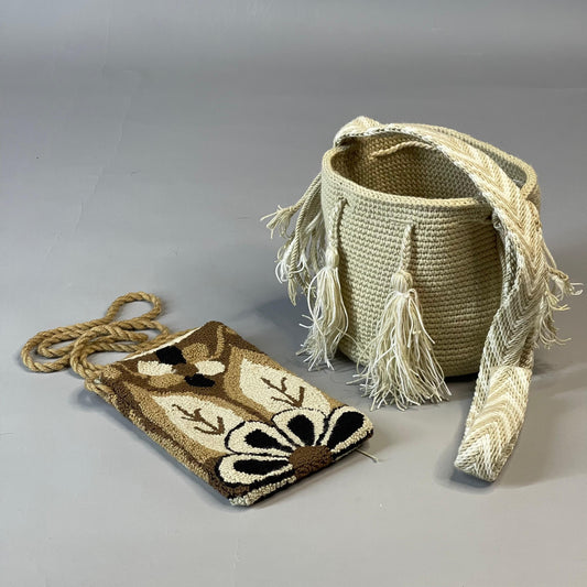 🎒📱 Combo Wayuu: Mochila Pequeña + PortaCelular 🚚✨