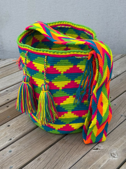 Mochila GRANDE Fiesta Tropical (31x28)