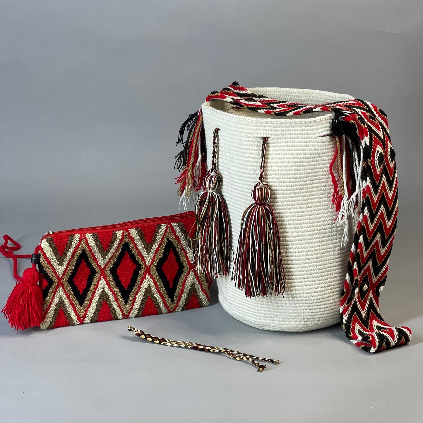 😱Combo Wayuu: Mochila GRANDE + Sobre Tapizado+ (MANILLA GRATIS) 🎁
