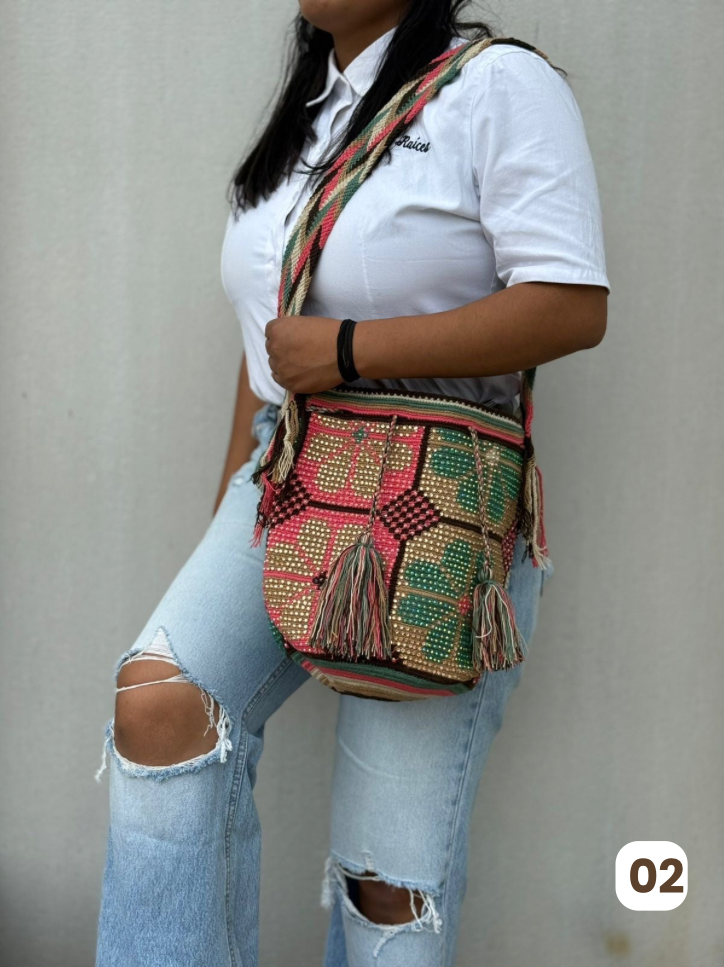 Large Pearl Wayuu Backpack