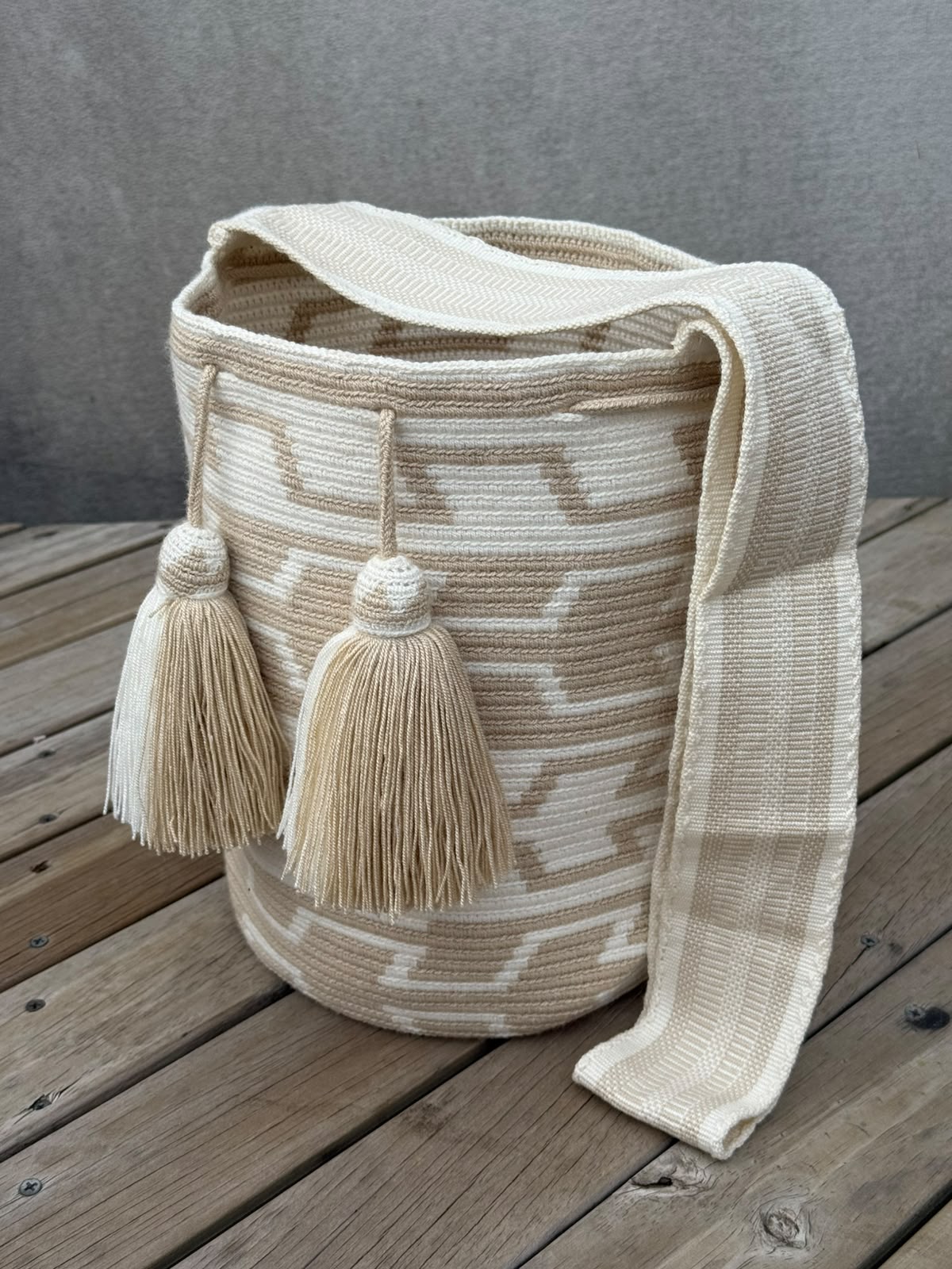 Mochila GRANDE PREMIUM Tonos Neutros (32x29 cm)
