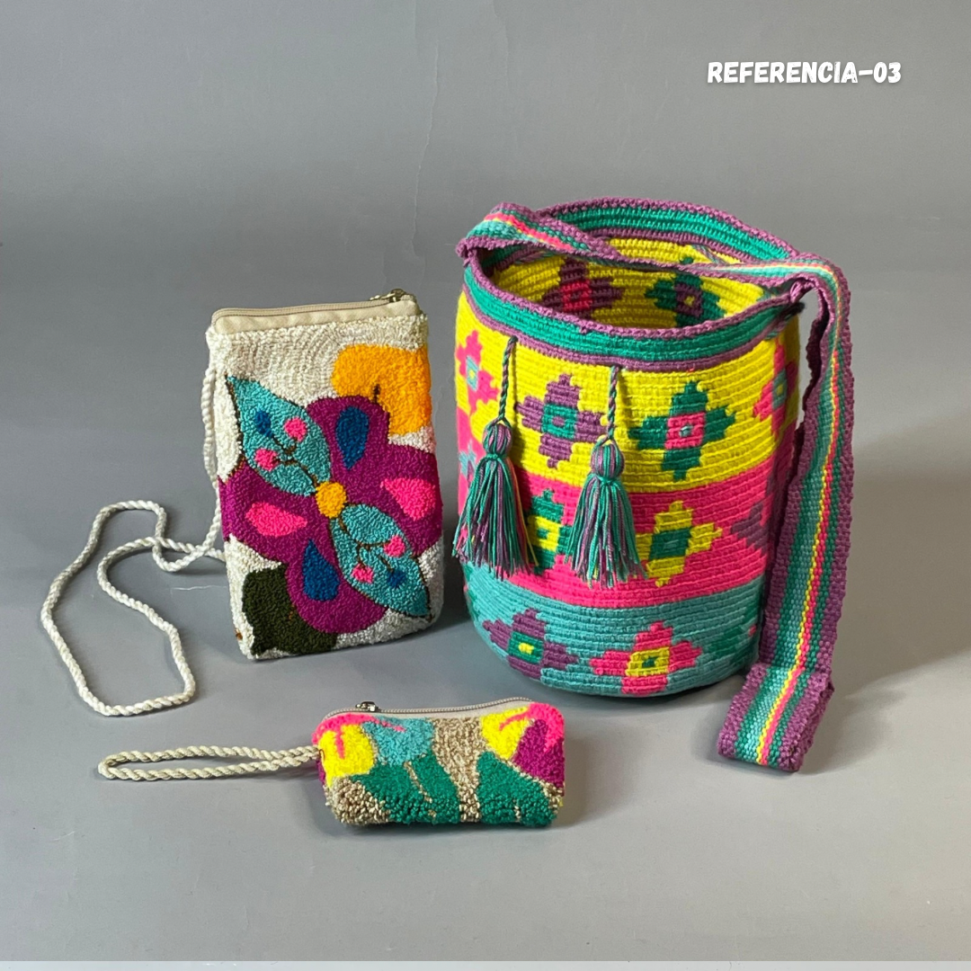 ✨Combo: Mochila MEDIANA Diseño+ Portacelular + (MONEDERO GRATIS) 🎁