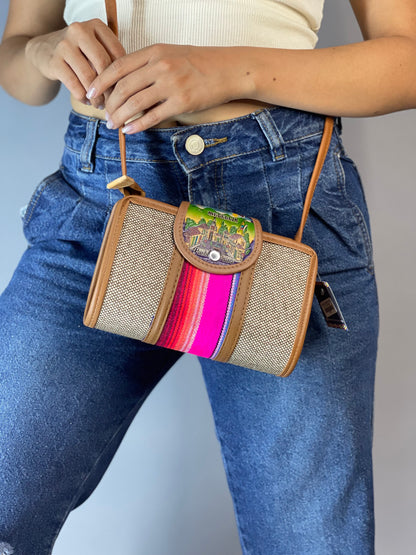 Bolso Cilindro Pequeño Rosa