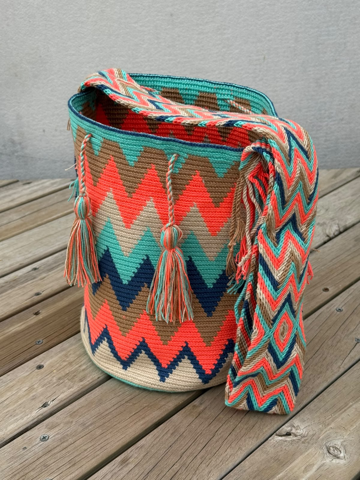 Mochila GRANDE Tonos Rosa (31x28)