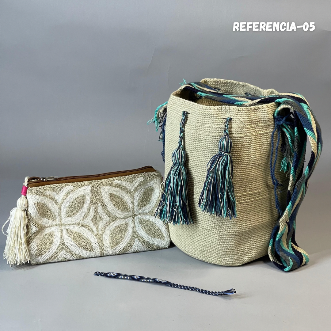😱Combo Wayuu: Mochila GRANDE + Sobre Tapizado+ (MANILLA GRATIS) 🎁