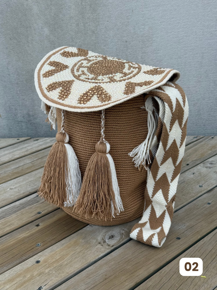 Mochila GRANDE Tapa Perlada🌟(31x28)