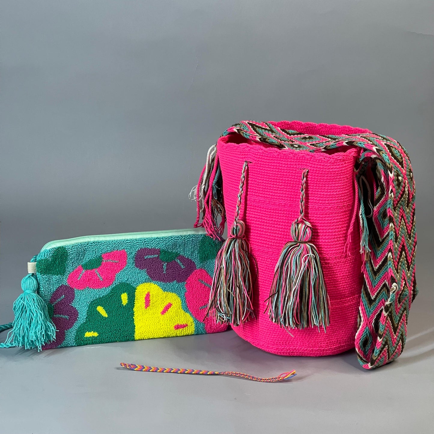 😱Combo Wayuu: Mochila GRANDE + Sobre Tapizado+ (MANILLA GRATIS) 🎁
