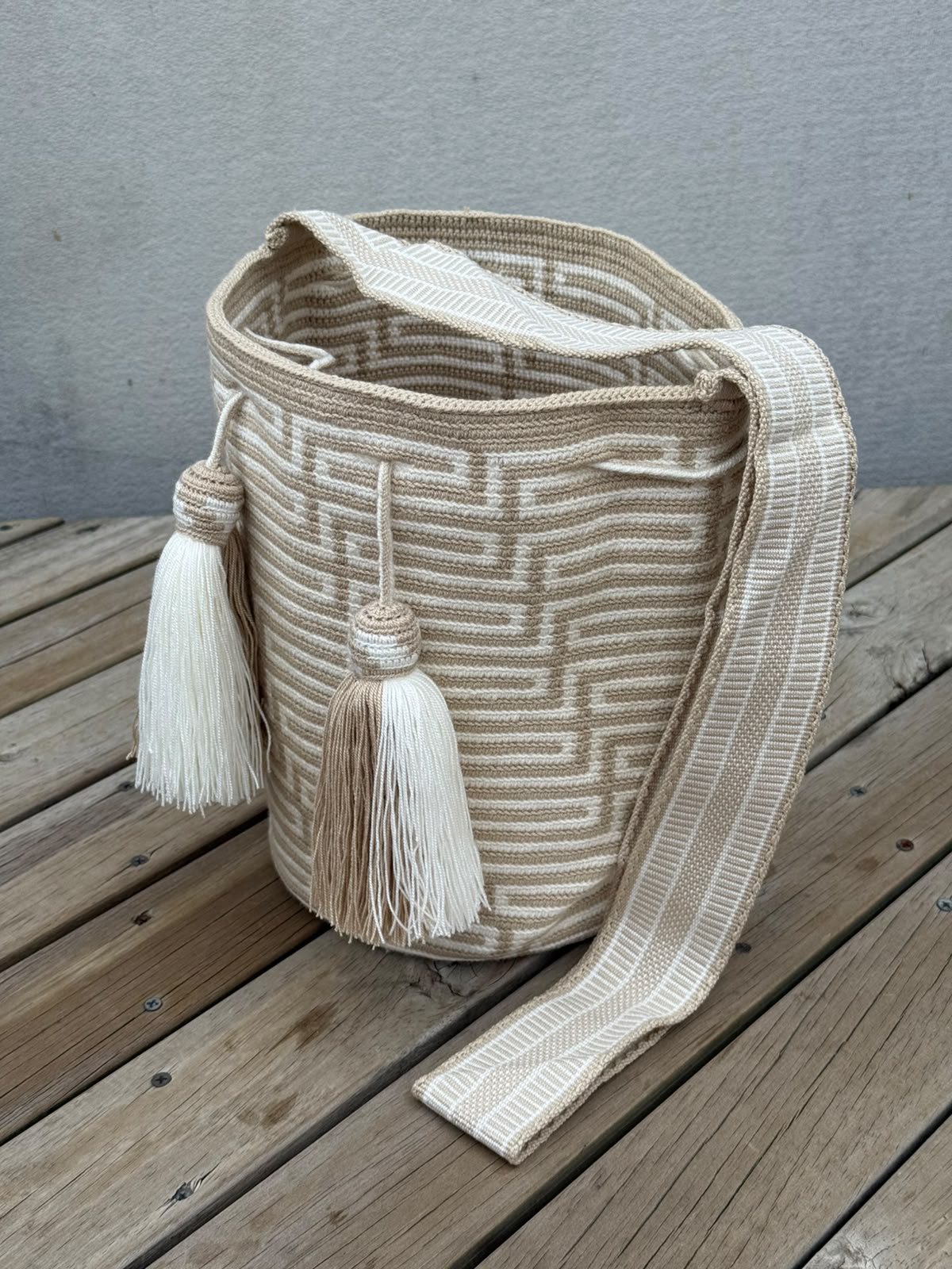 Mochila GRANDE PREMIUM Tonos Neutros (32x29 cm)