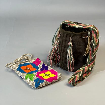 🎒📱 Combo Wayuu: Mochila Pequeña + PortaCelular 🚚✨