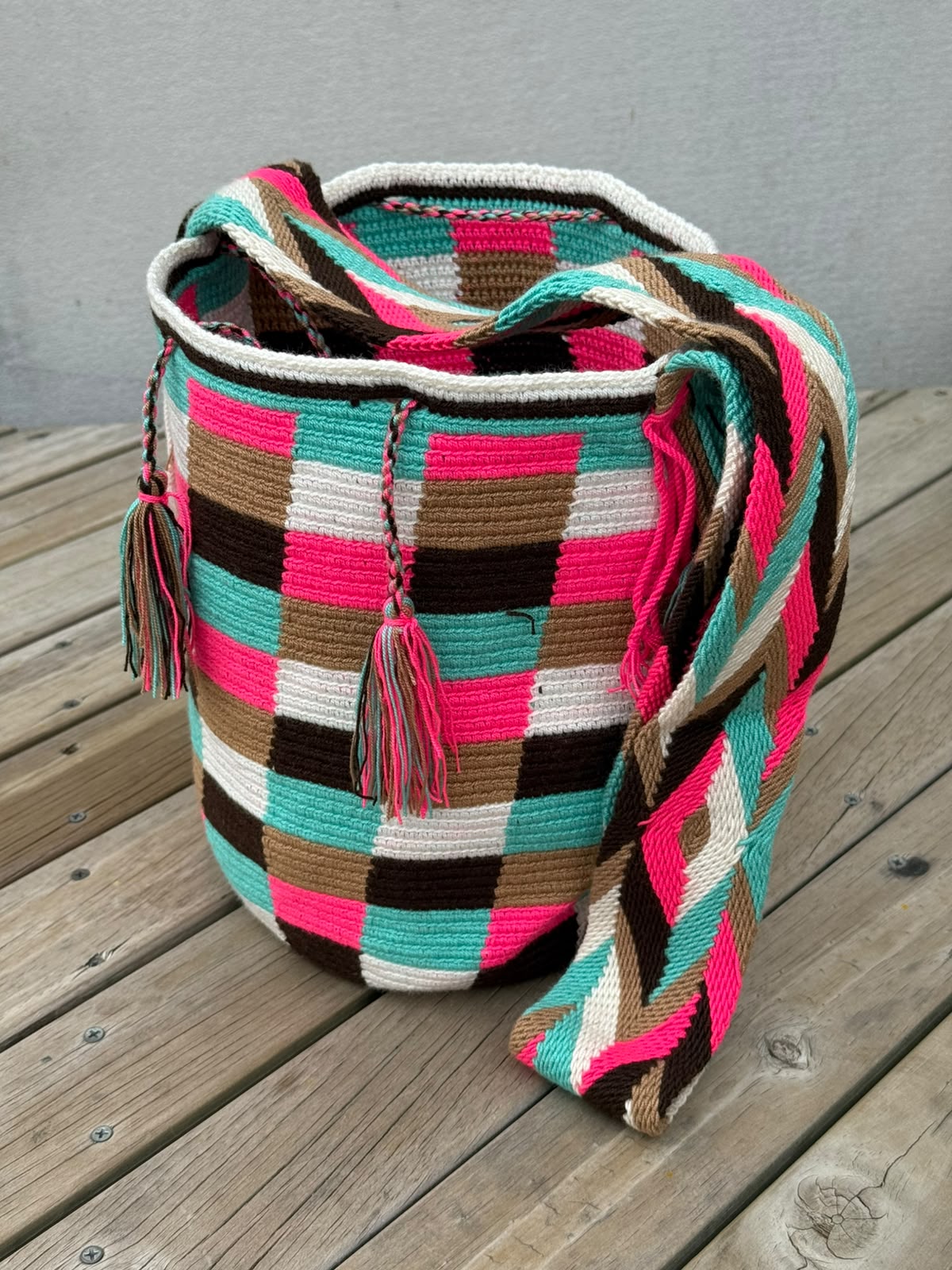 Mochila GRANDE Tonos Rosa (31x28)