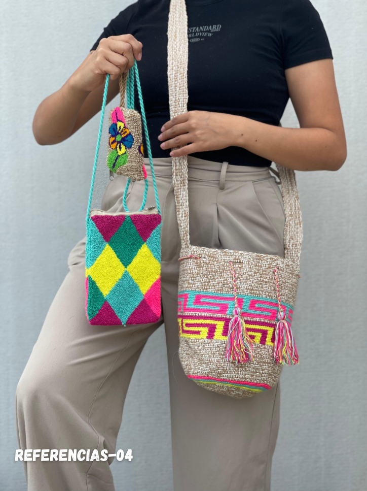 ✨Combo: Mochila MEDIANA Diseño+ Portacelular + (MONEDERO GRATIS) 🎁