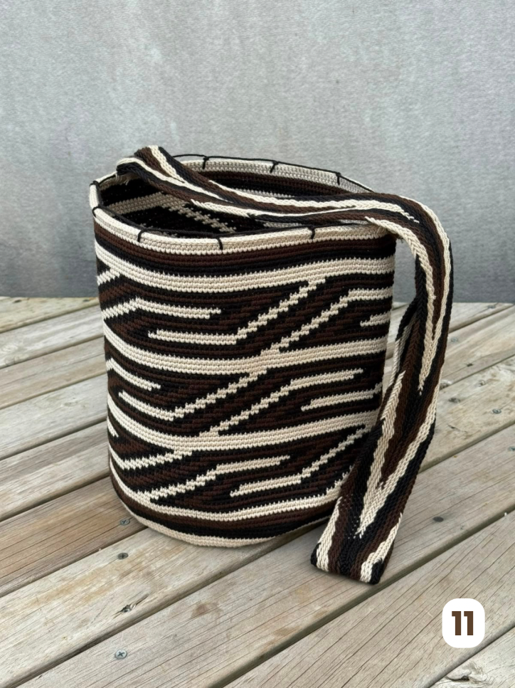 Mochila GRANDE tipo Arhuaca ⭐️🐑(30x28)