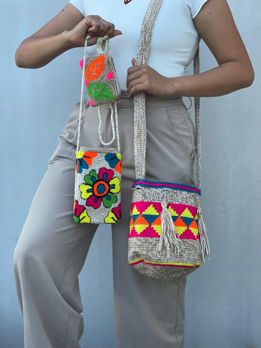 ✨Combo: Mochila MEDIANA Diseño+ Portacelular + (MONEDERO GRATIS) 🎁