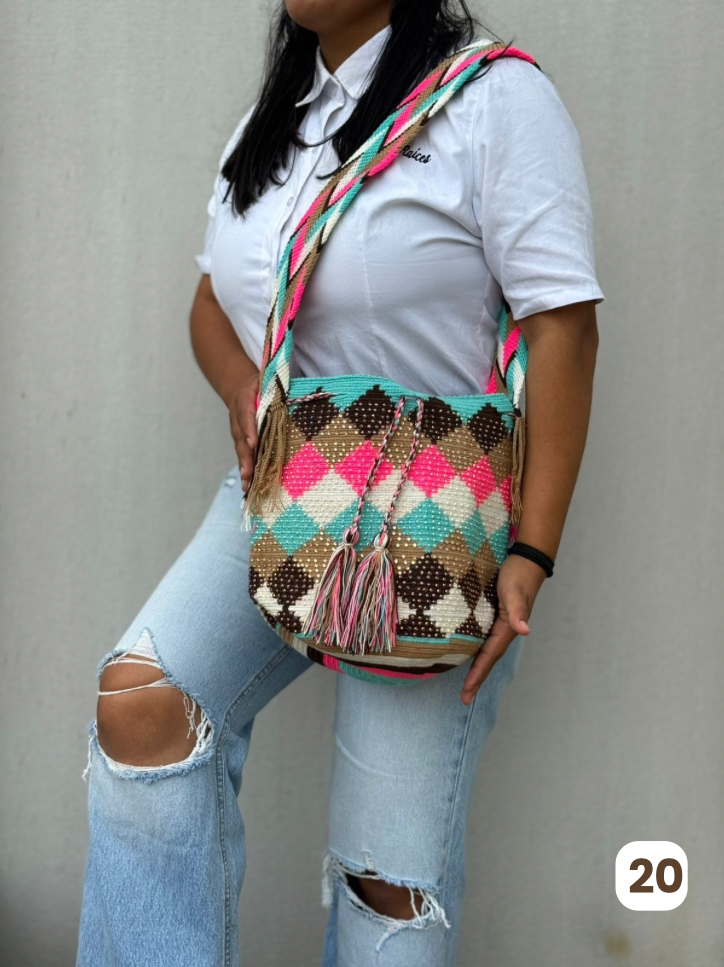 Large Pearl Wayuu Backpack