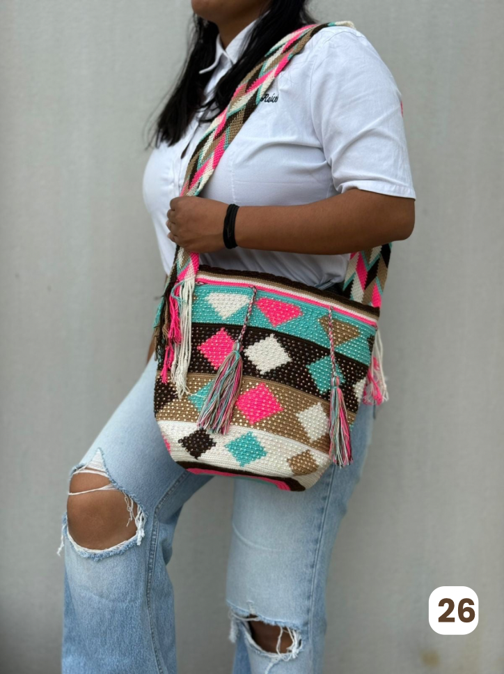 Large Pearl Wayuu Backpack