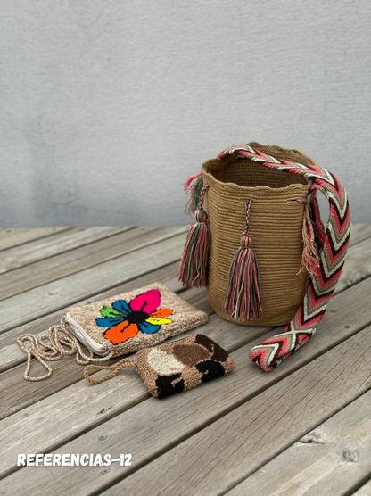 ✨Combo – Mochila Mediana + Portacelular + Monedero 🎁 – (22x20 cm)