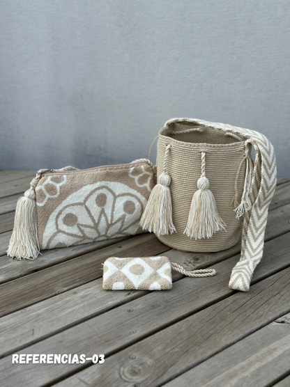 💫 Combos Wayuu: Mochila MEDIANA+ Sobre + (MONEDERO GRATIS) 🎁