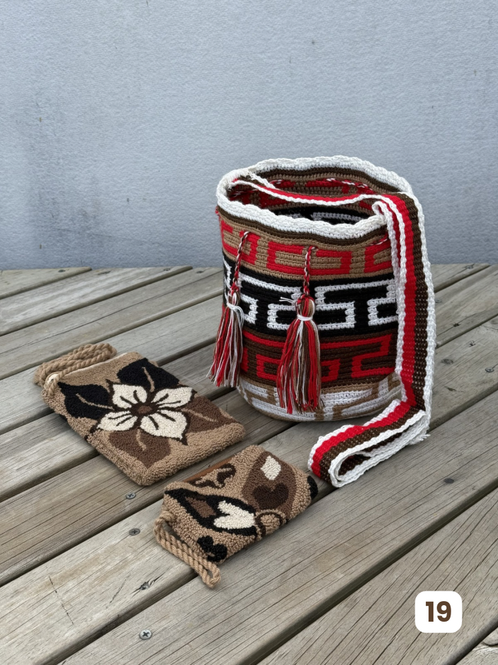 ✨Combo: Mochila MEDIANA Diseño+ Portacelular + (MONEDERO GRATIS) 🎁