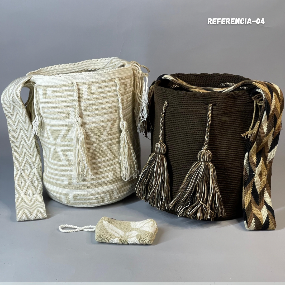 Set Wayuu 🔥 X2 MOCHILAS GRANDES + Monedero de Regalo🎁