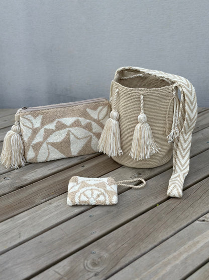 💫 Combos Wayuu: Mochila MEDIANA+ Sobre + (MONEDERO GRATIS) 🎁