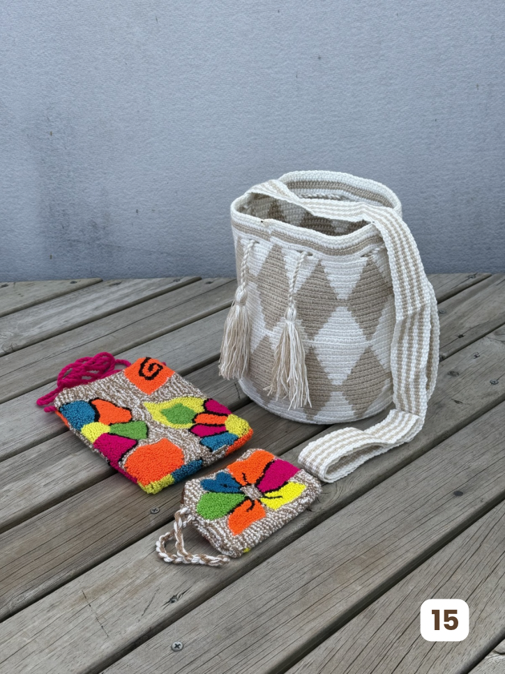 ✨Combo: Mochila MEDIANA Diseño+ Portacelular + (MONEDERO GRATIS) 🎁