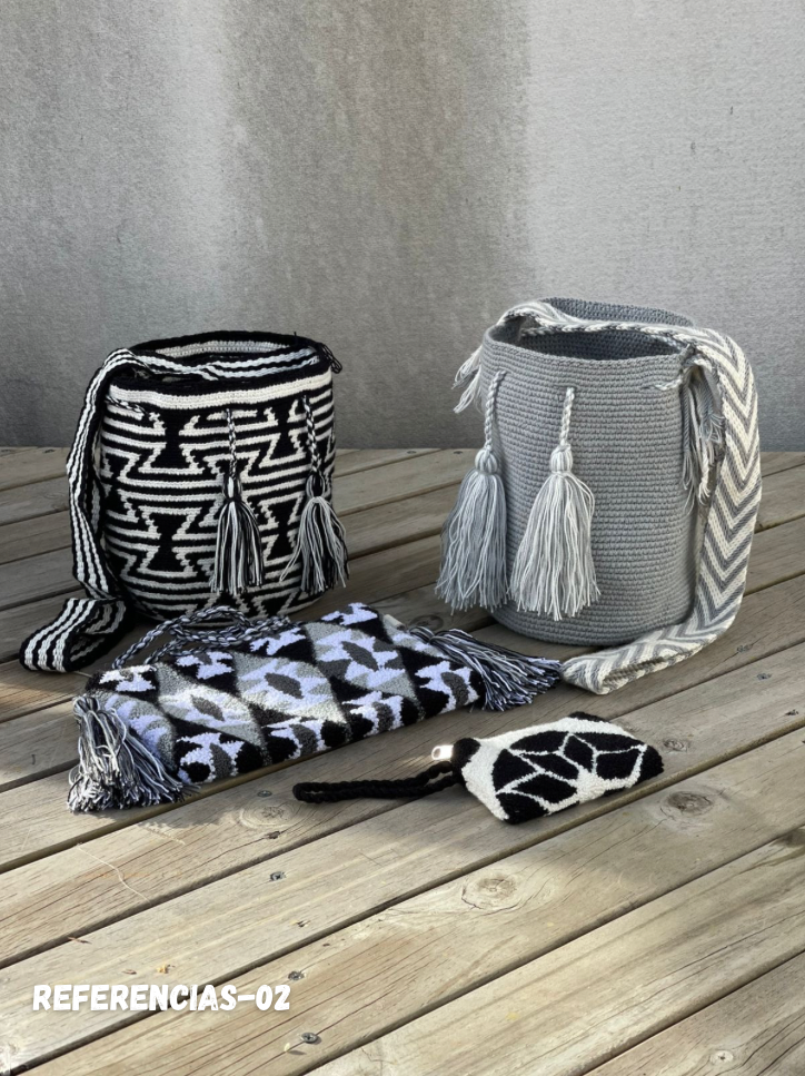 ✨Combo Especial: 2 Mochilas MEDIANAS+ (Sobre Wayuu + Monedero GRATIS) 🎁