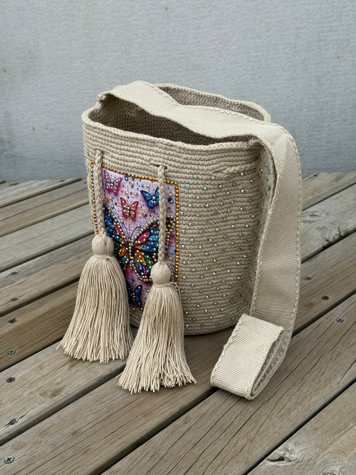 Mochila MEDIANA Perlada Exclusiva (22x18)