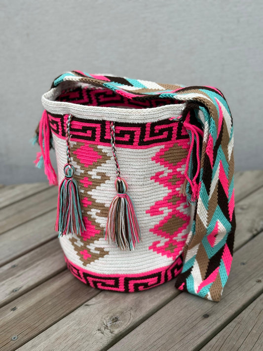 Mochila GRANDE Tonos Rosa🌹💞(31x28)