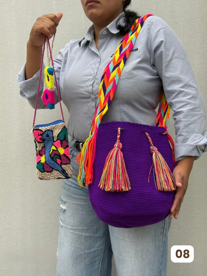 💫 Combo: Mochila GRANDE+ Portacelular + (MONEDERO GRATIS) 🎁