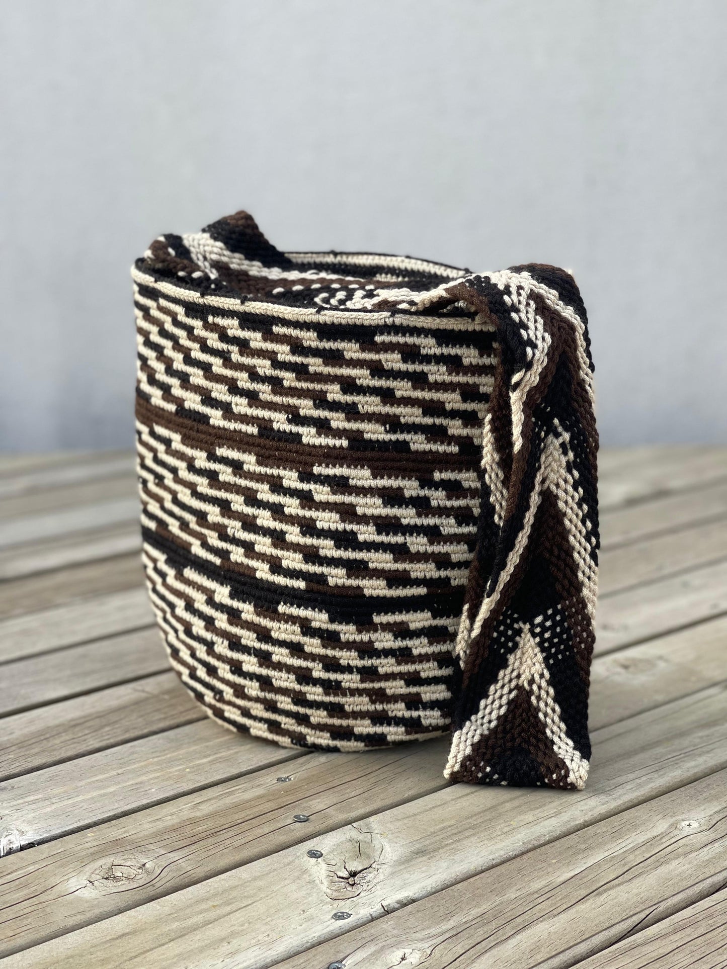 Mochila GRANDE tipo Arhuaca ⭐️🐑(30x28)