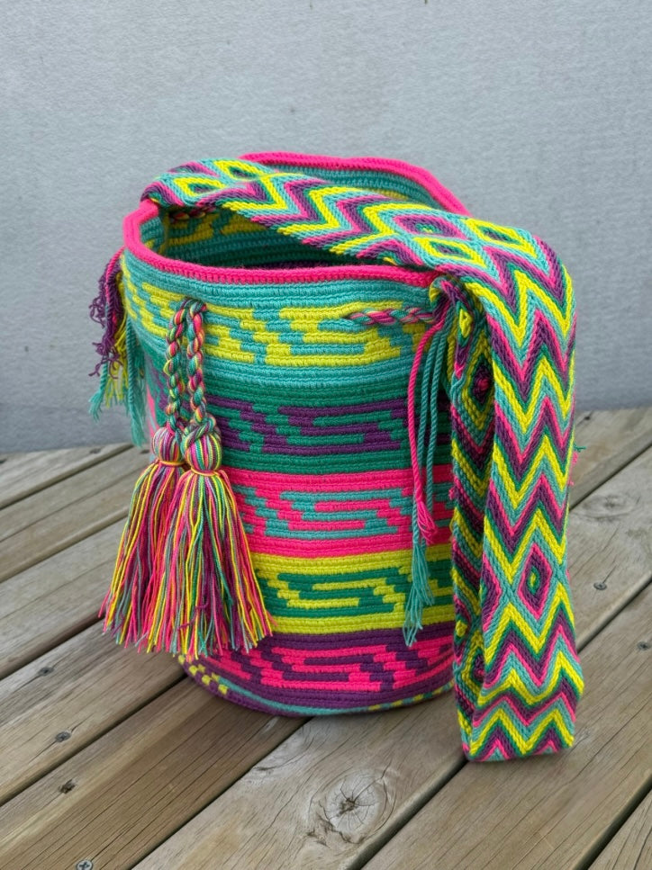 Mochila GRANDE Tonos Rosa (31x28)
