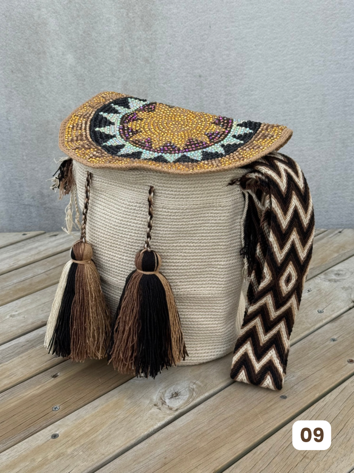 Mochila GRANDE Tapa Perlada🌟(31x28)