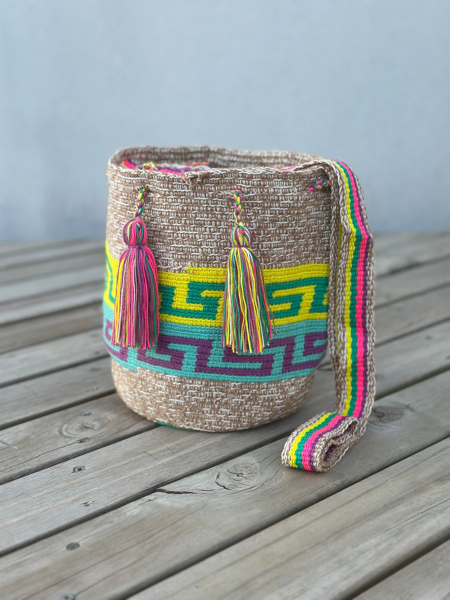 Mochila MEDIANA Tonos Pastel (22x18)⭐️