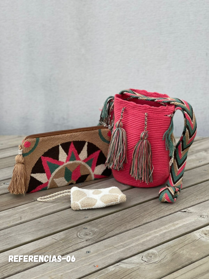💫 Combos Wayuu: Mochila MEDIANA+ Sobre + (MONEDERO GRATIS) 🎁