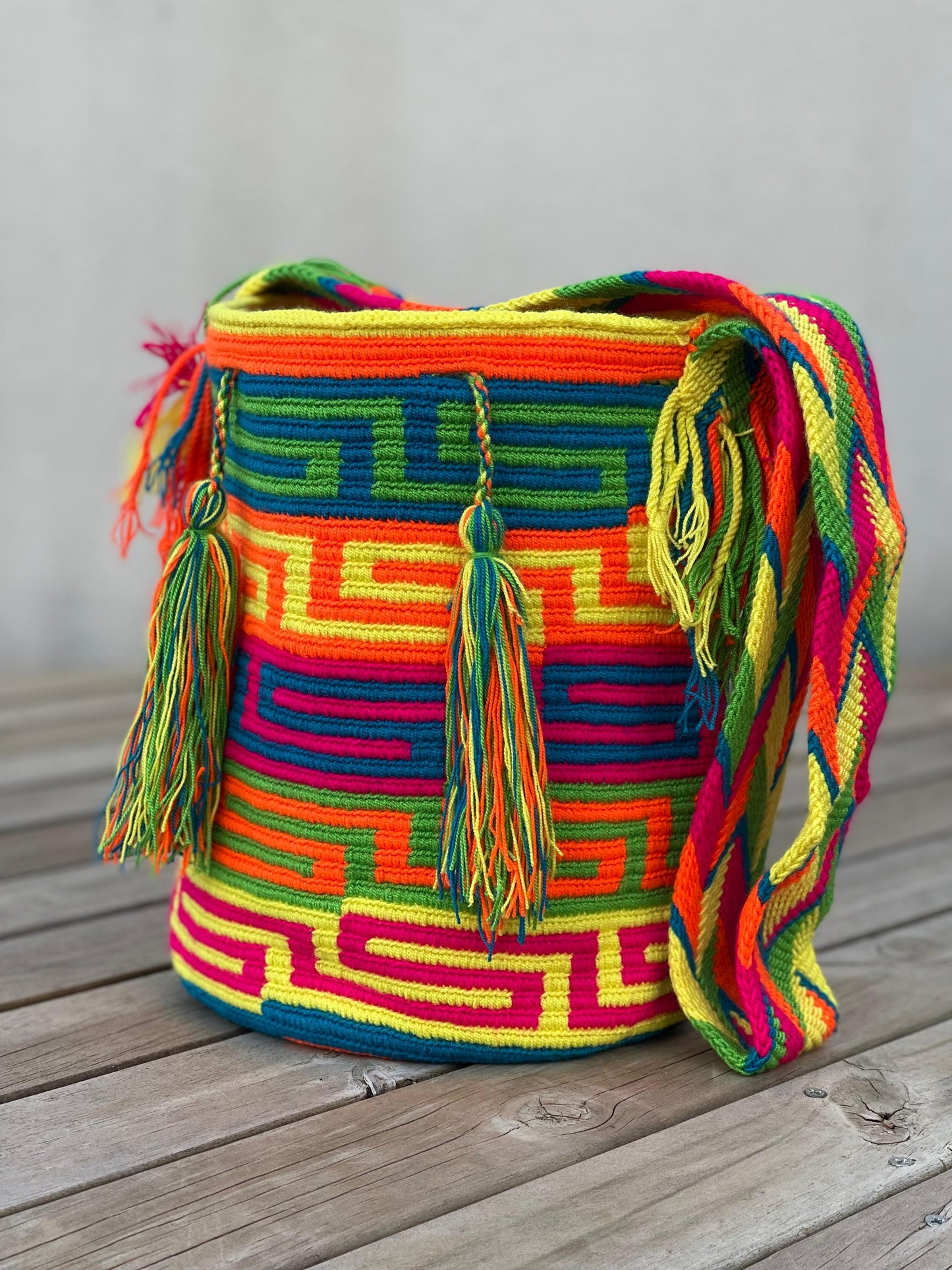 Mochila GRANDE Fiesta Tropical🌴 (31x28)
