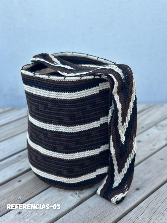 Mochila GRANDE tipo Arhuaca ⭐️🐑(30x28)