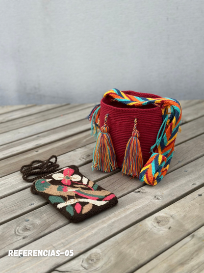 🎒📱 Combo Wayuu: Mochila Pequeña + PortaCelular 🚚✨