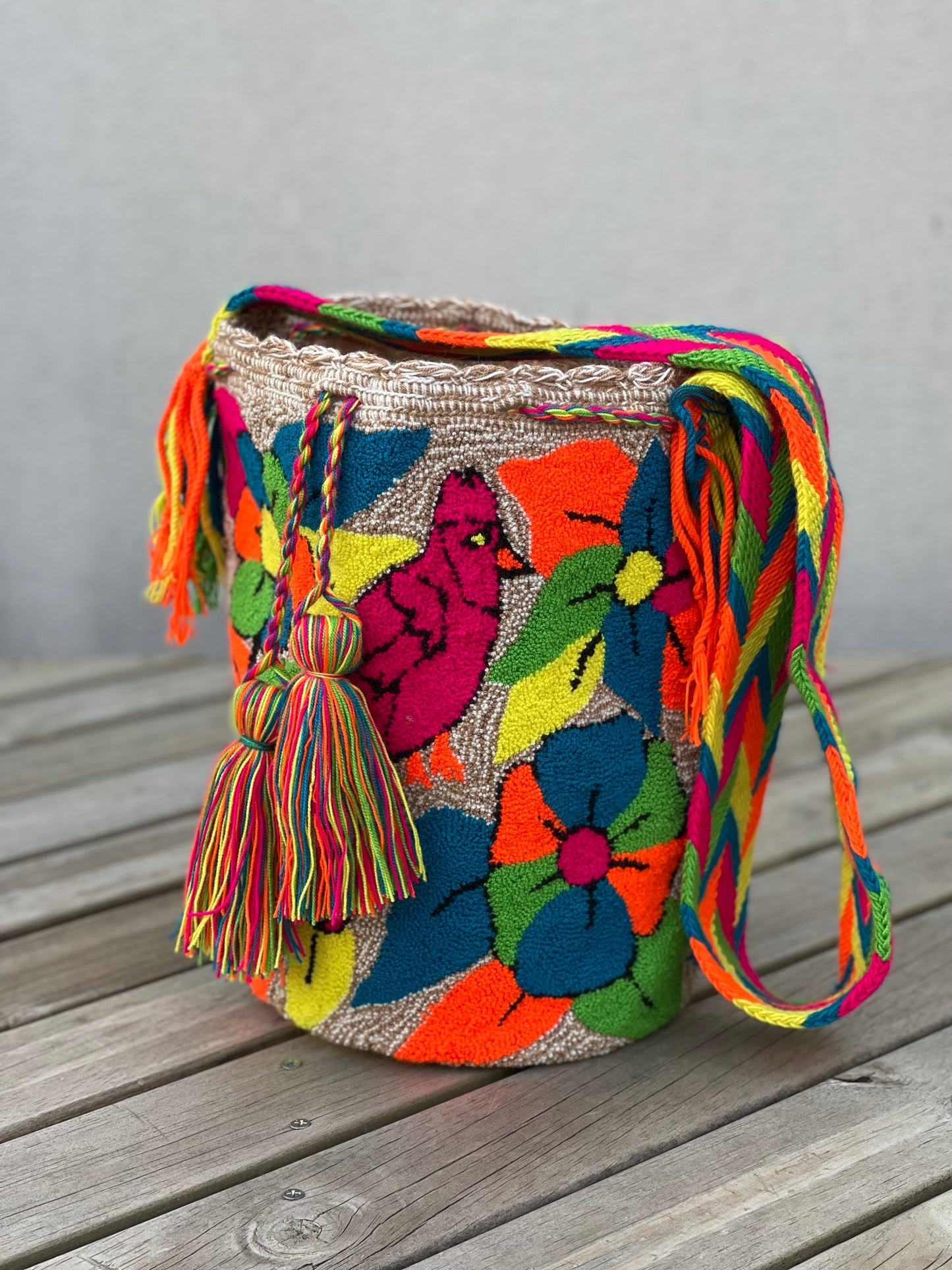 Mochila GRANDE Tapizada (31x28)🦜