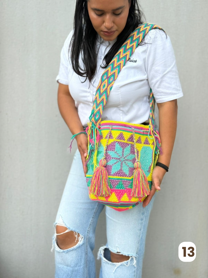 Large Pearl Wayuu Backpack