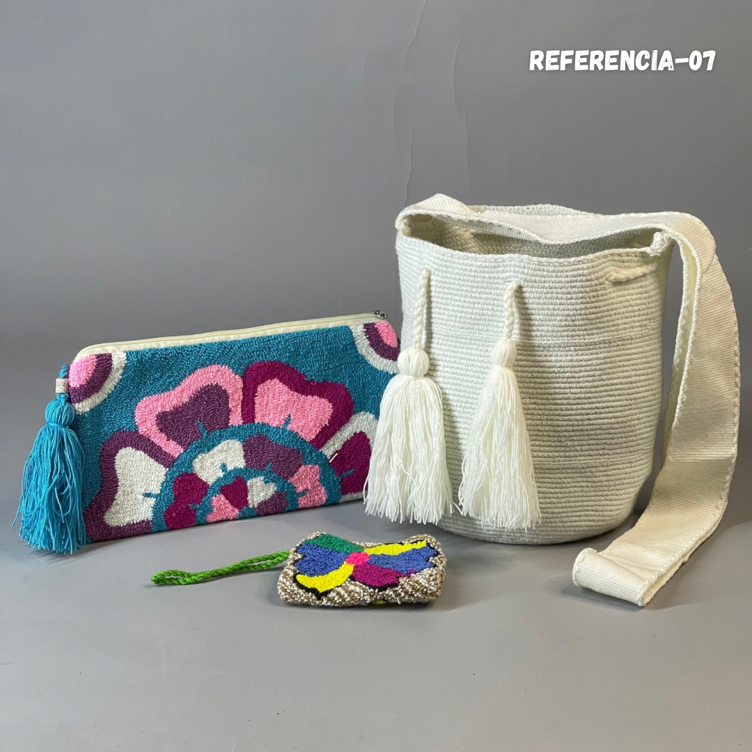 ✨Set: Mochila MEDIANA UNICOLOR+ Sobre + MONEDERO 🎁