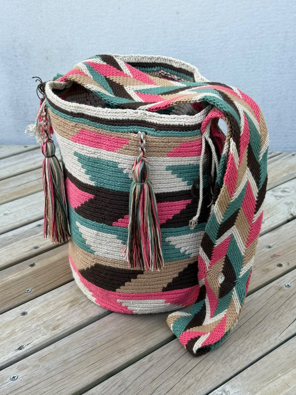 Mochila GRANDE Tonos Guayaba (31x28)