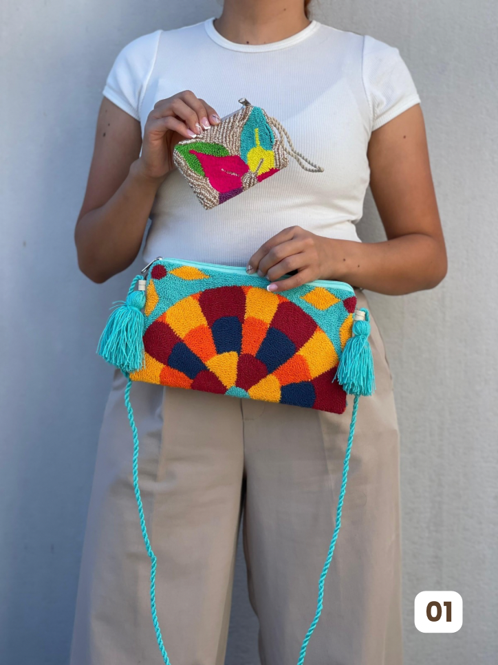Set Wayuu⭐️- Sobre + Monedero Artesanal😍