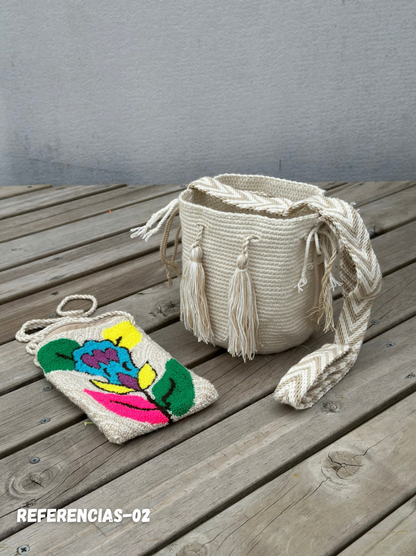 🎒📱 Combo Wayuu: Mochila Pequeña + PortaCelular 🚚✨