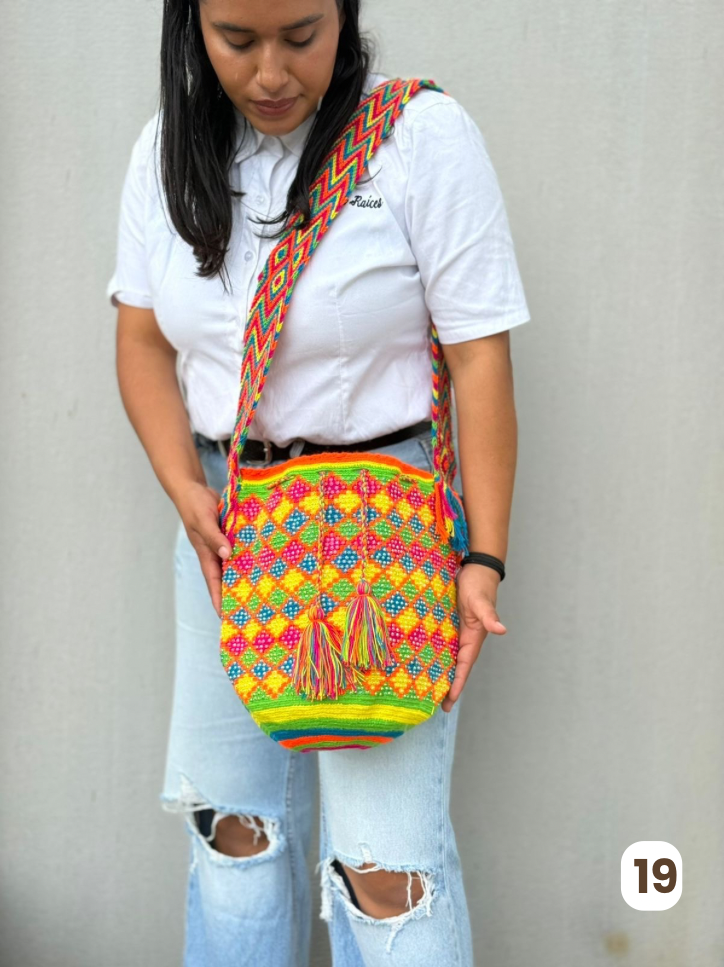 Large Pearl Wayuu Backpack