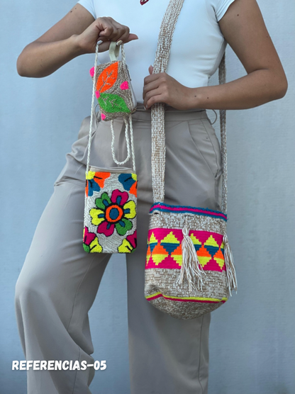 ✨Combo: Mochila MEDIANA Diseño+ Portacelular + (MONEDERO GRATIS) 🎁