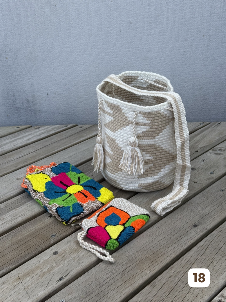 ✨Combo: Mochila MEDIANA Diseño+ Portacelular + (MONEDERO GRATIS) 🎁